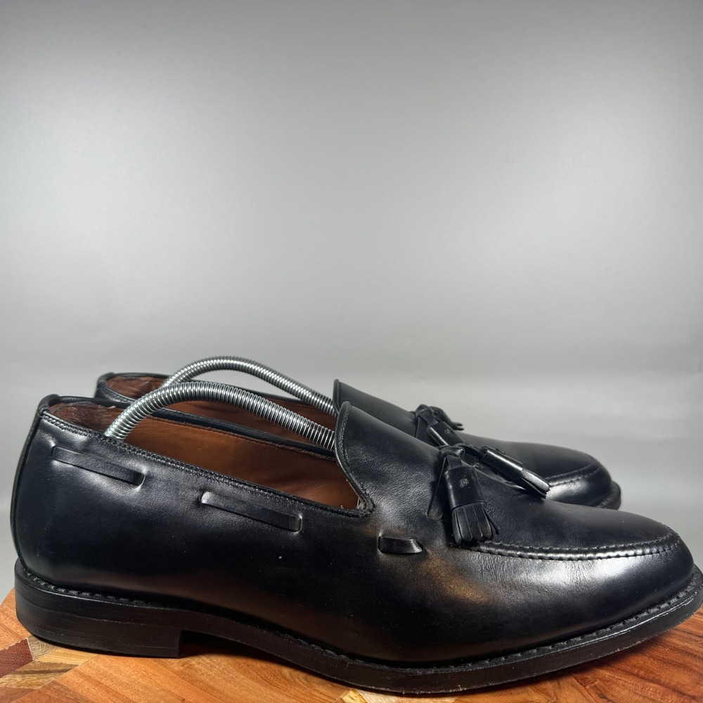 Allen Edmonds Grayson Black Leather Tassel Loafers Mens 11 D Made in USA 8217
